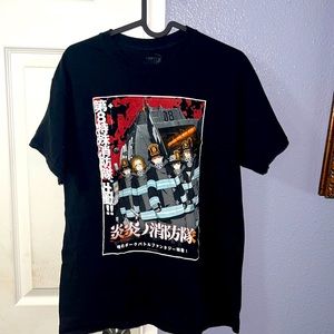 Fire force T-shirt used black good condition size medium